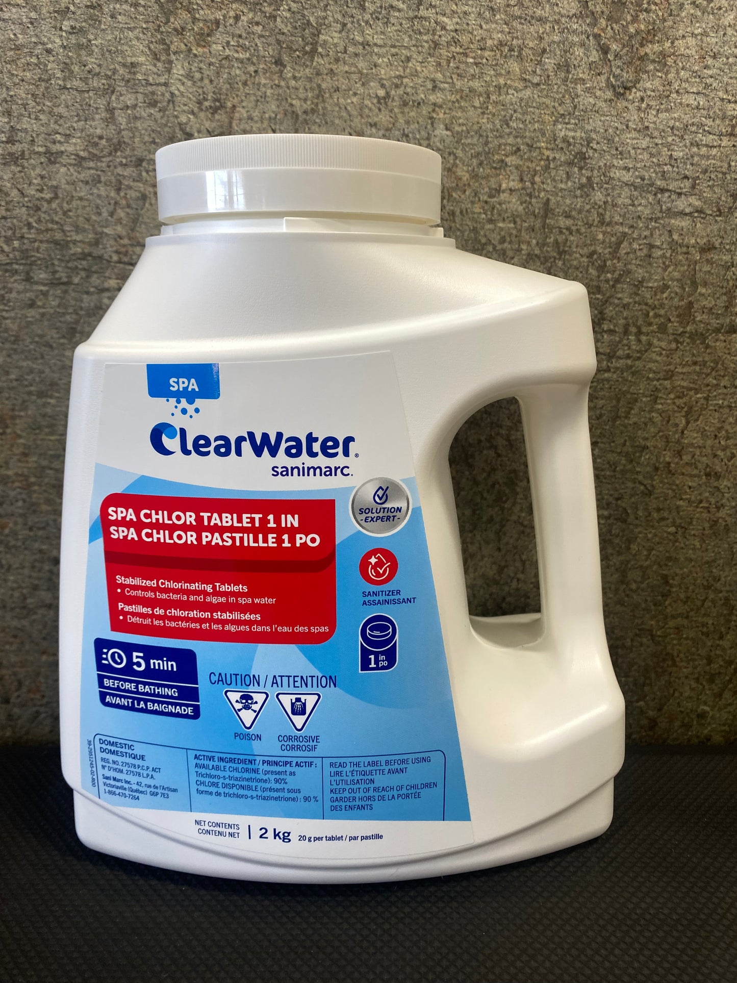 hot tub chlorine tablets