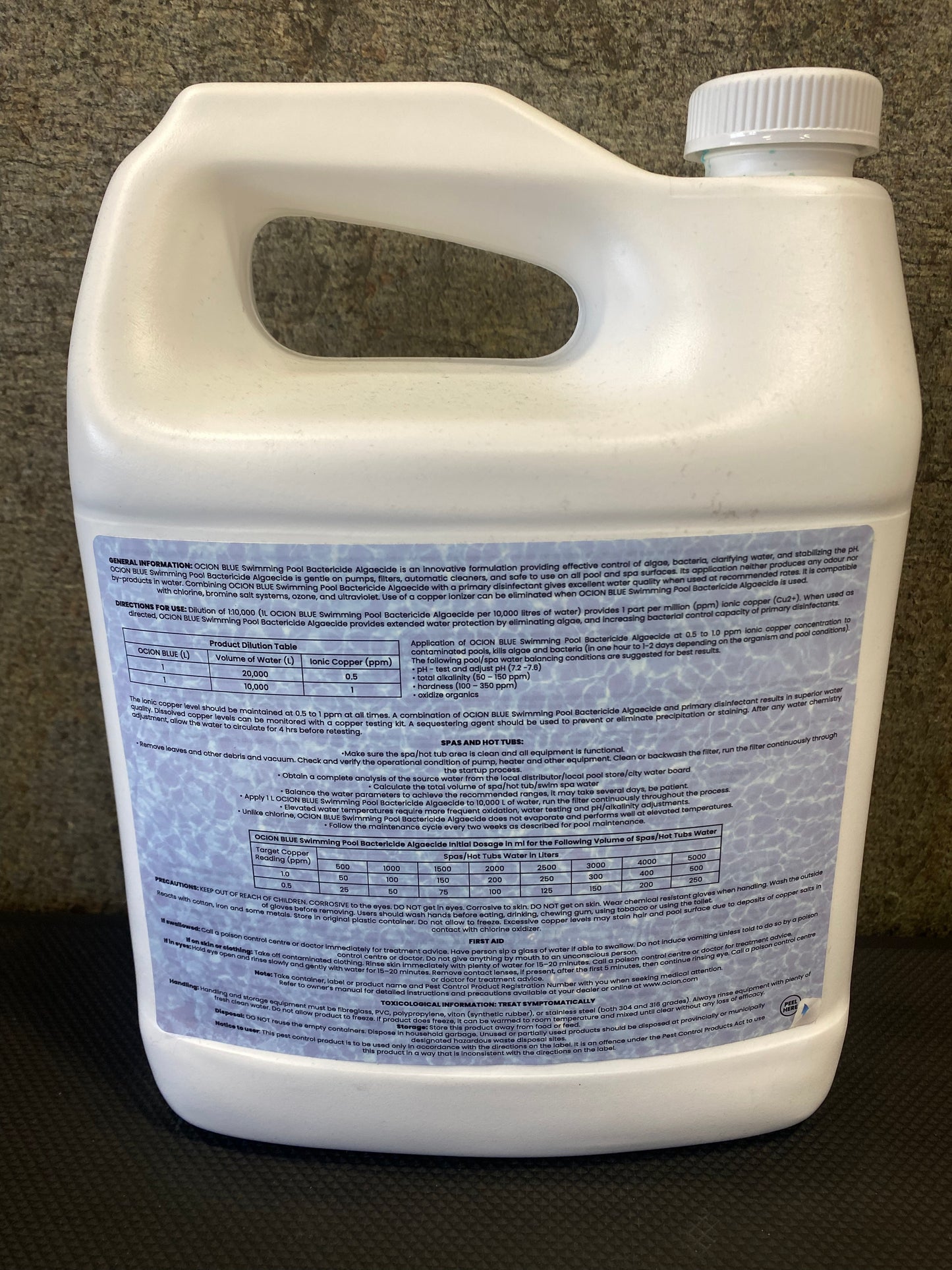 Ocion Blue Pool Bactericide