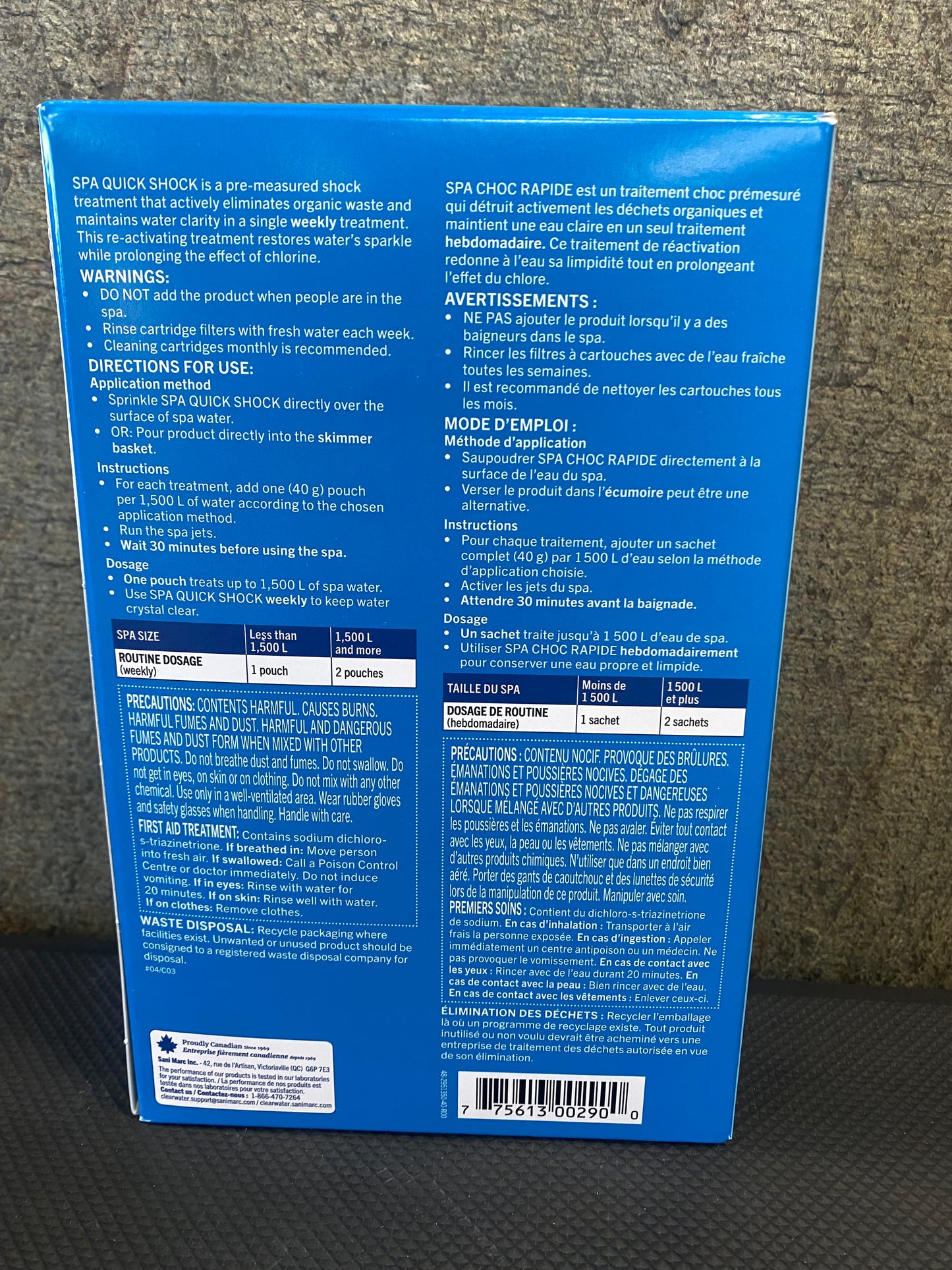 Clearwater Spa Quick Shock