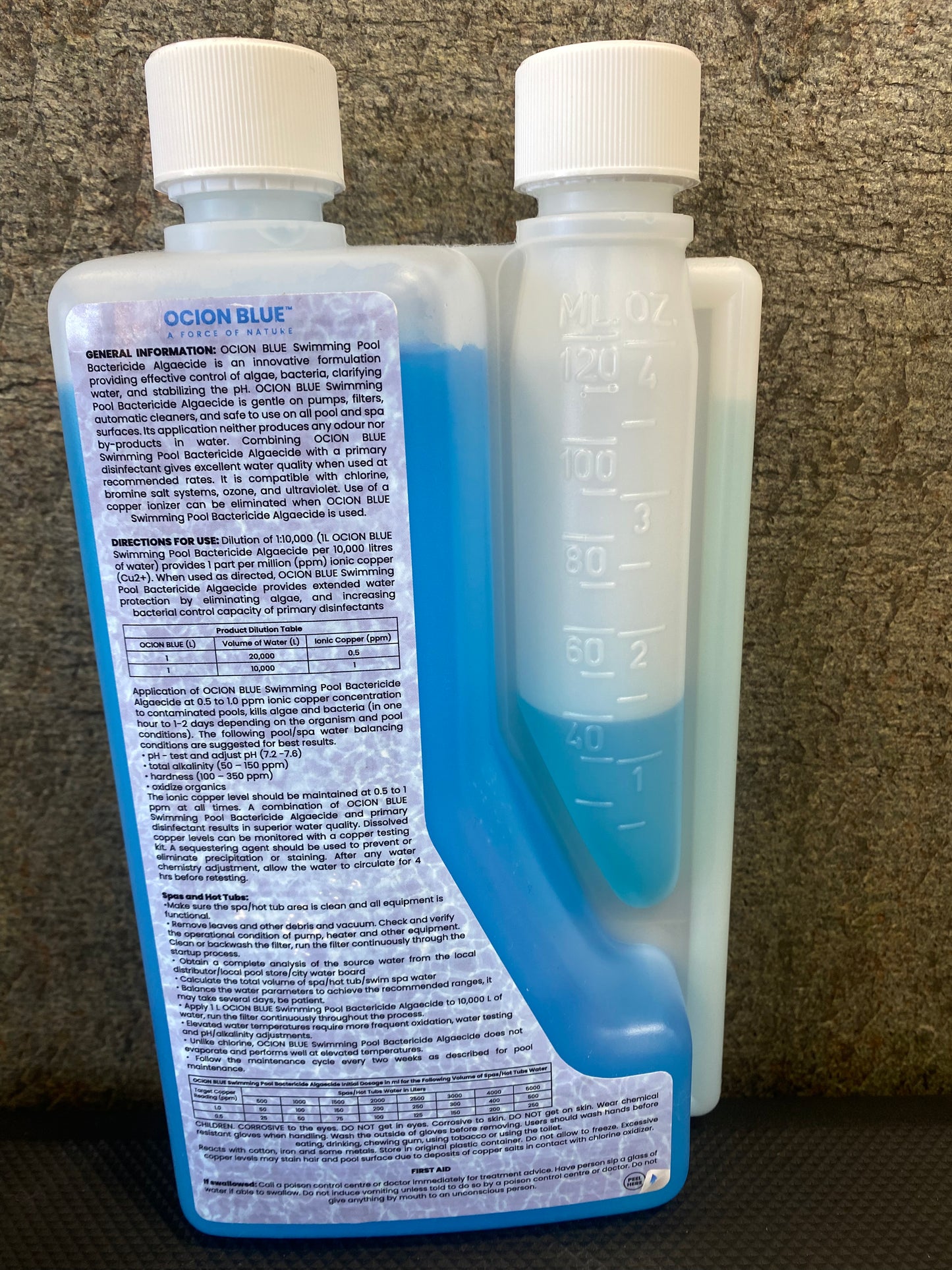 Ocion Blue Pool Bactericide (1L) cleaner