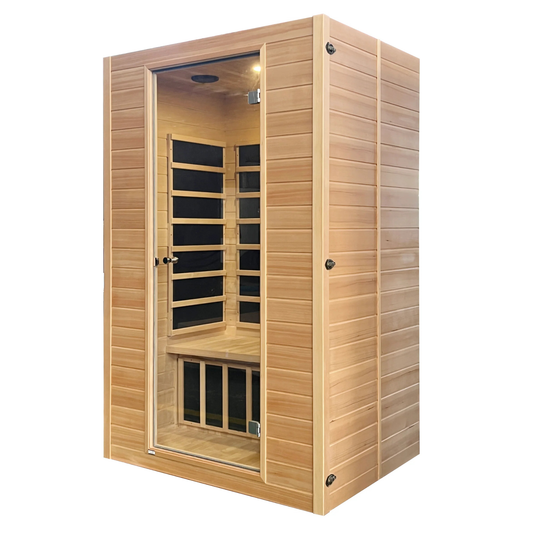 Blisspod | Vienna | Far Infrared Sauna Canadian Hemlock Very Low EMF Sauna, 4 Heaters – 2 Persons