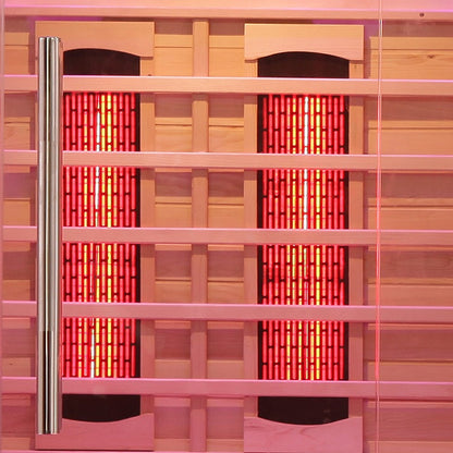 Blisspod | Venetian | Full Spectrum Indoor Premium Canadian Hemlock Low EMF Sauna 10 Heaters Chromotherapy Reflexology - 2 Person