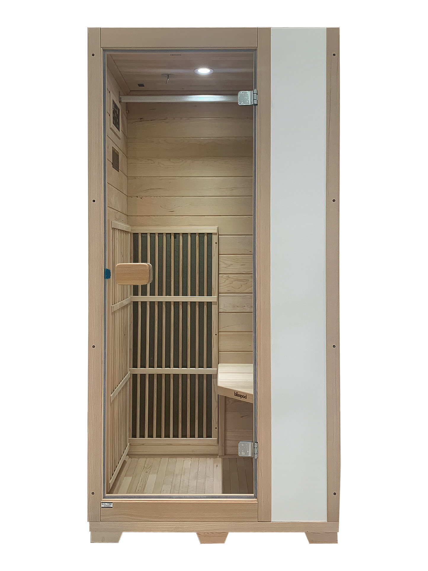Blisspod | Vienna | Far Infrared Sauna | Canadian Hemlock Very Low EMF | 72.8"H x 35.4"W x 25.6"D | 1 Person