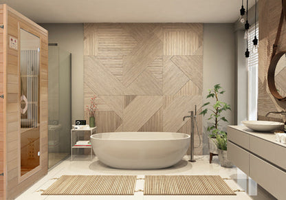 Blisspod | Vienna | Far Infrared Sauna Canadian Hemlock Very Low EMF Sauna, 4 Heaters – 2 Persons