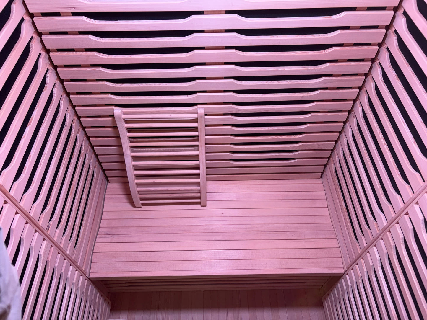 Blisspod | Milano | Full Spectrum Sauna Canadian Hemlock Ultra Low EMF, 6 Far Infrared & Red Glass Heater & Chromotherapy – 2 Person