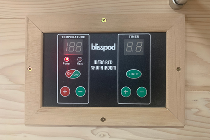 Blisspod | Vienna | Far Infrared Sauna | Canadian Hemlock Very Low EMF | 72.8"H x 35.4"W x 25.6"D | 1 Person