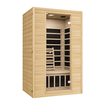 Blisspod | Vienna | Far Infrared Sauna Canadian Hemlock Very Low EMF Sauna, 4 Heaters – 2 Persons