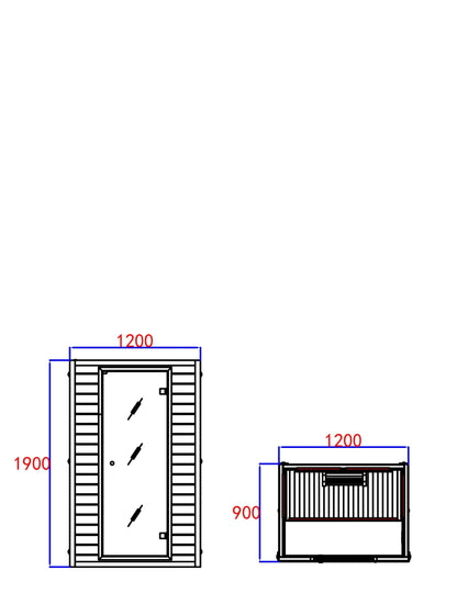 Blisspod | Vienna | Far Infrared Sauna Canadian Hemlock Very Low EMF Sauna, 4 Heaters – 2 Persons