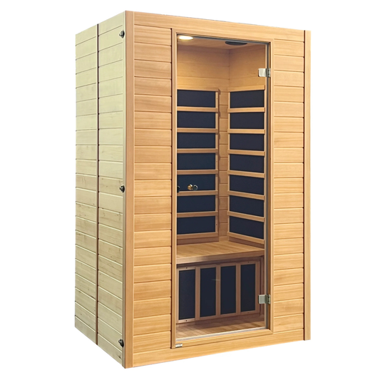 Blisspod | Vienna | Far Infrared Sauna Canadian Hemlock Very Low EMF Sauna, 4 Heaters – 2 Persons