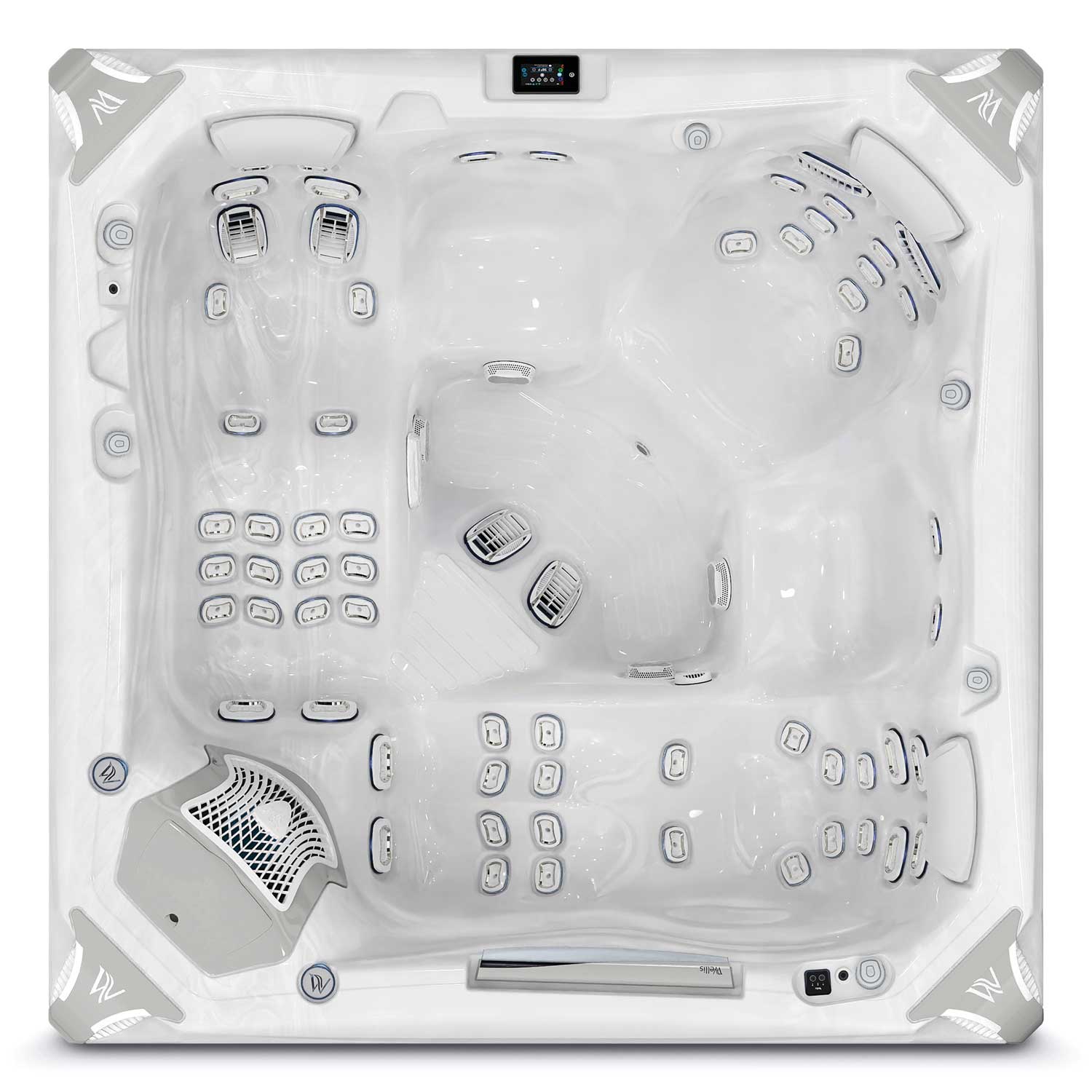 Wellis PeakLife Everest hot tub - top view