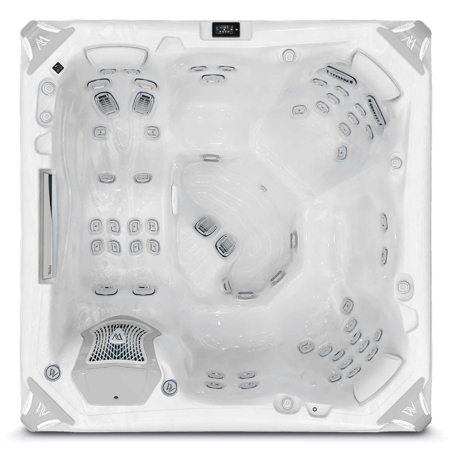 Wellis PeakLife Kilimanjaro hot tub - top view