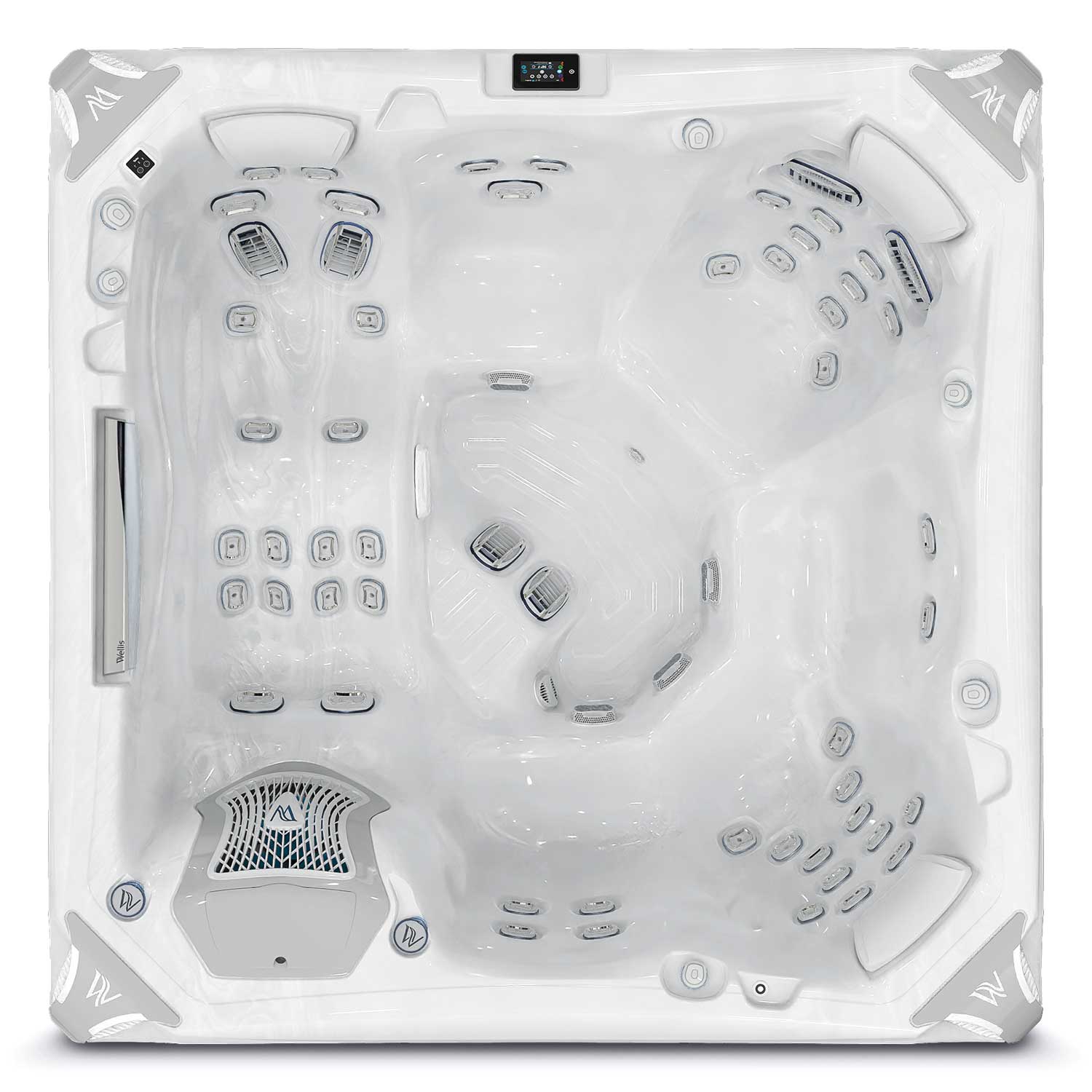 Wellis PeakLife Kilimanjaro hot tub - top view