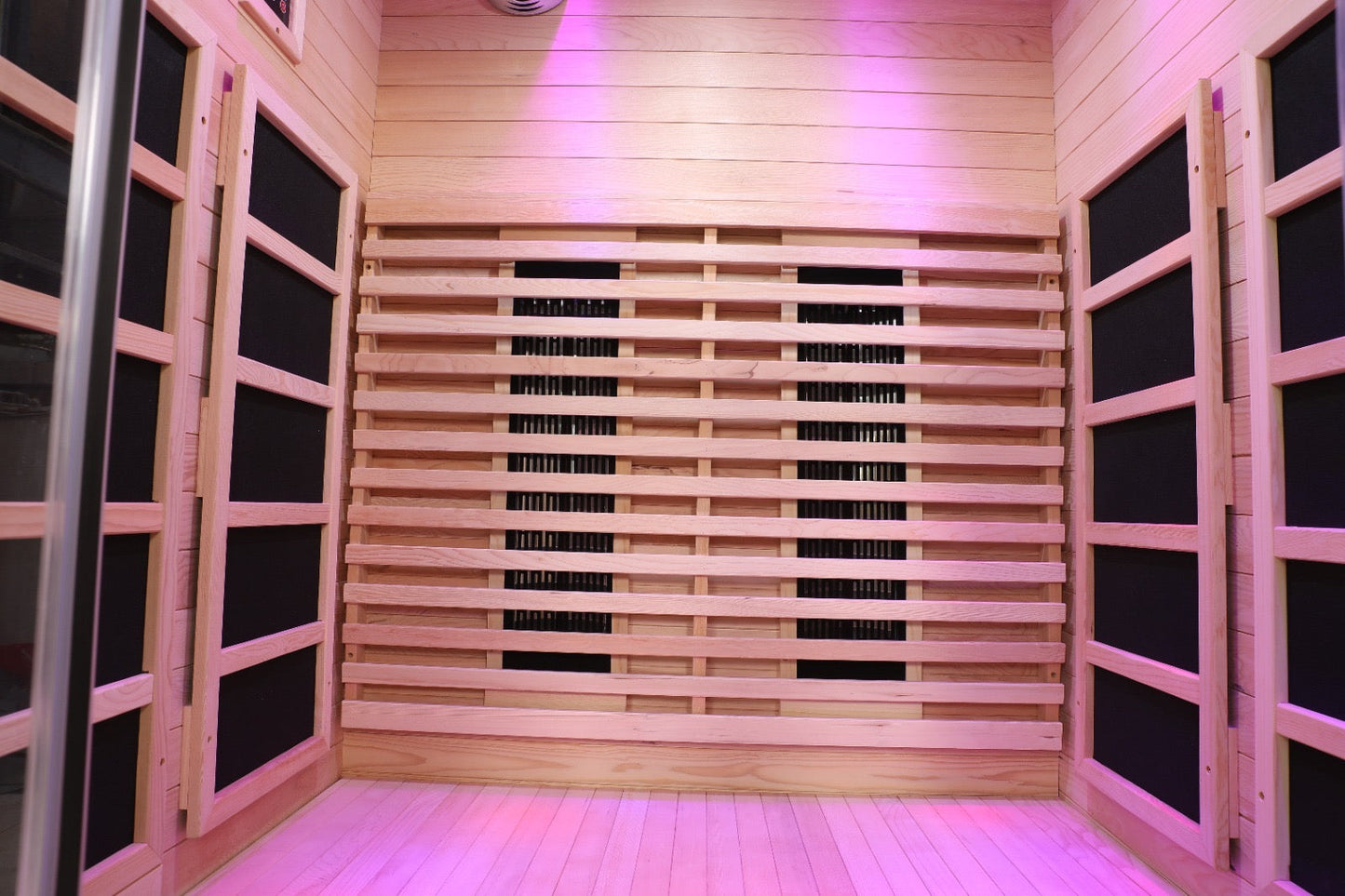 Blisspod | Venetian | Full Spectrum Indoor Premium Canadian Hemlock Low EMF Sauna 10 Heaters Chromotherapy Reflexology - 2 Person