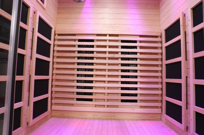 Blisspod | Venetian | Full Spectrum Indoor Premium Canadian Hemlock Low EMF Sauna 10 Heaters Chromotherapy Reflexology - 2 Person