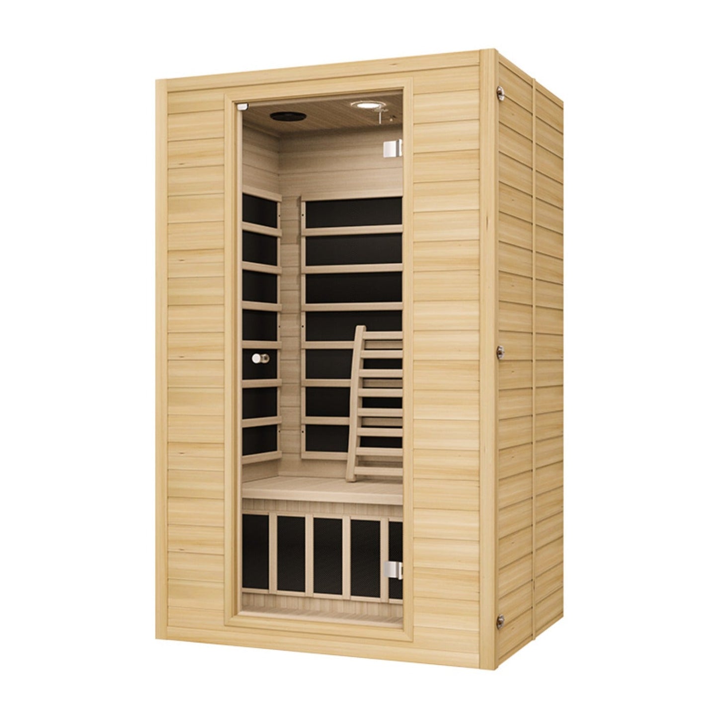 Blisspod | Vienna | Far Infrared Sauna Canadian Hemlock Very Low EMF Sauna, 4 Heaters – 2 Persons