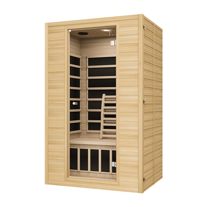 Blisspod | Vienna | Far Infrared Sauna Canadian Hemlock Very Low EMF Sauna, 4 Heaters – 2 Persons