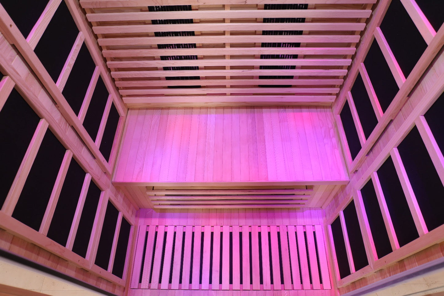Blisspod | Venetian | Full Spectrum Indoor Premium Canadian Hemlock Low EMF Sauna 10 Heaters Chromotherapy Reflexology - 2 Person